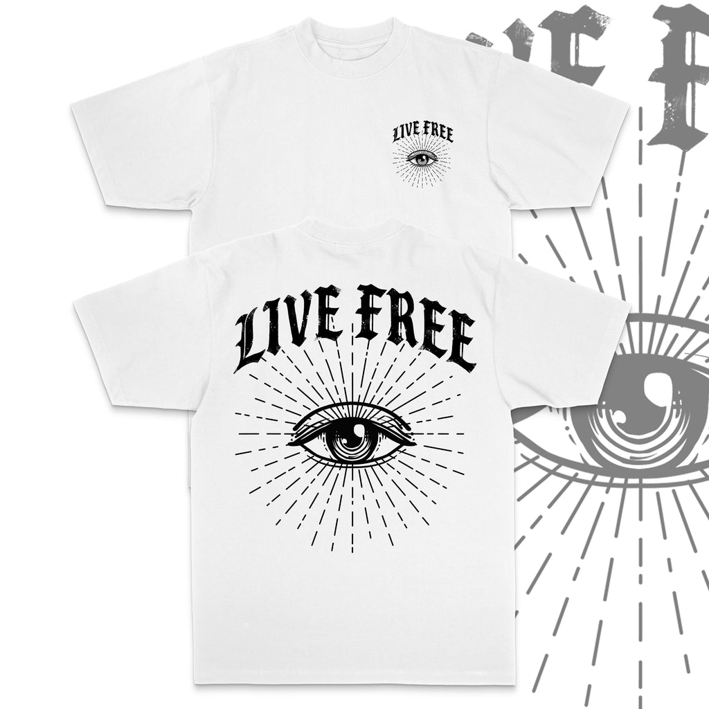 LIVE FREE EYE | WHITE